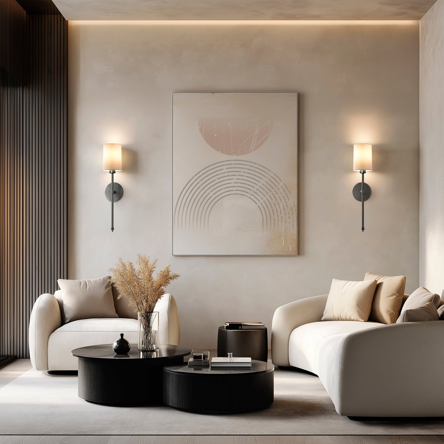 WIRELESS CYLINDRICAL WALL SCONCES (SET OF 2)