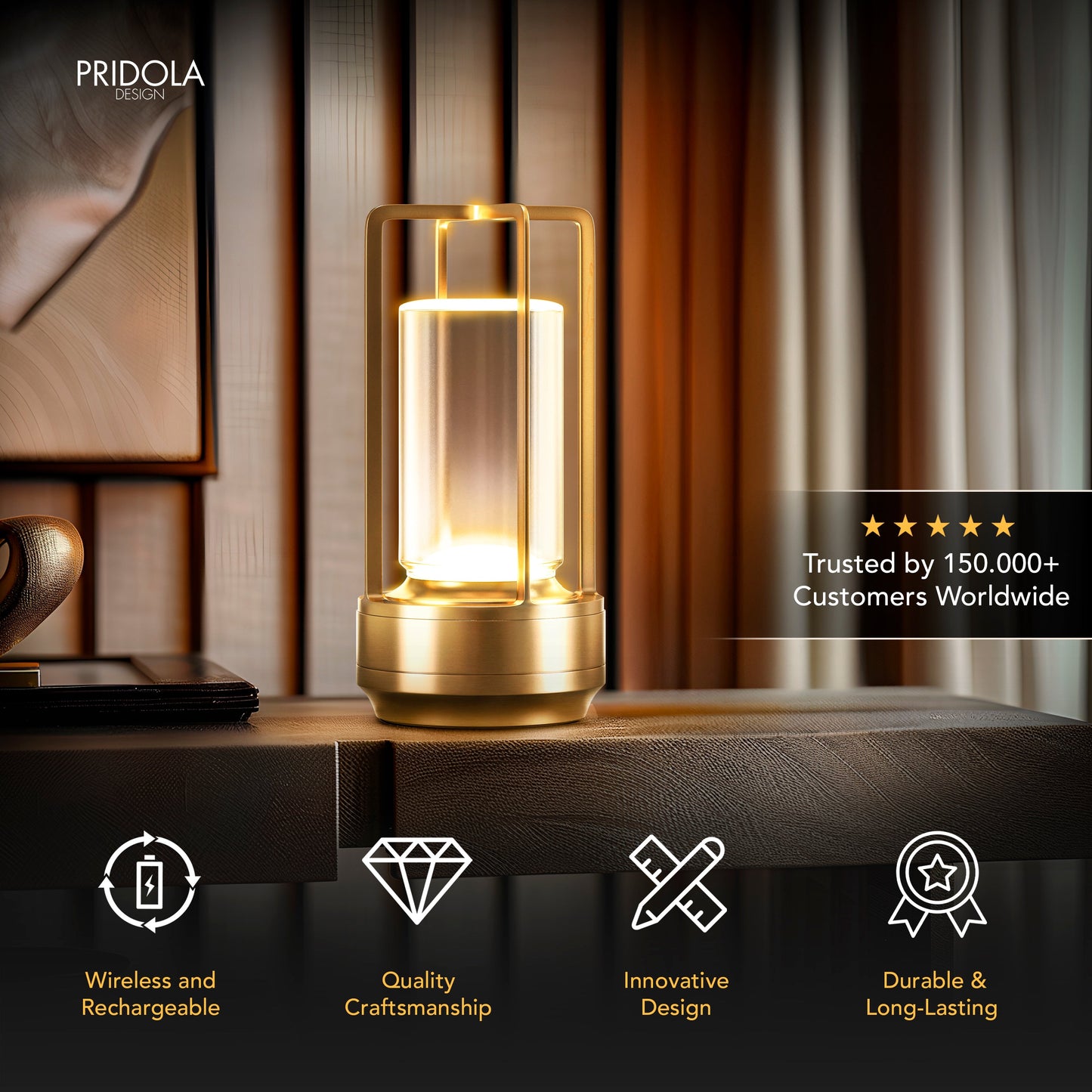 CRYSTAL TABLE LAMP