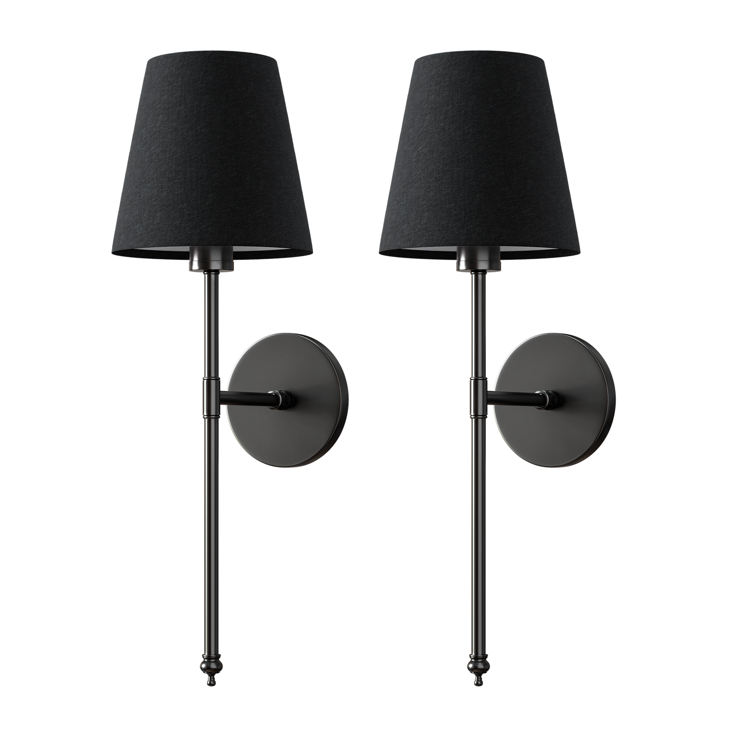 WIRELESS DARK WALL SCONCES (SET OF 2)